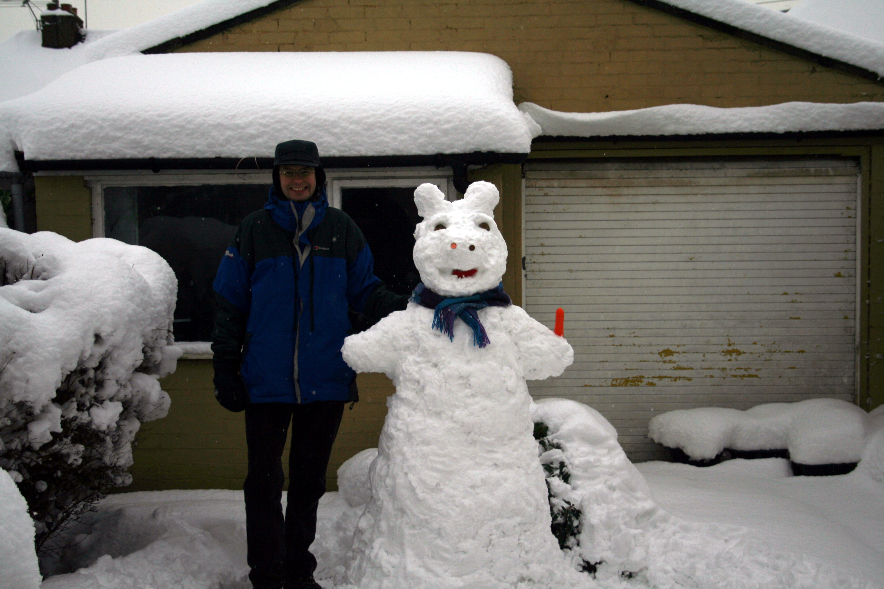 Edward with the snowbear